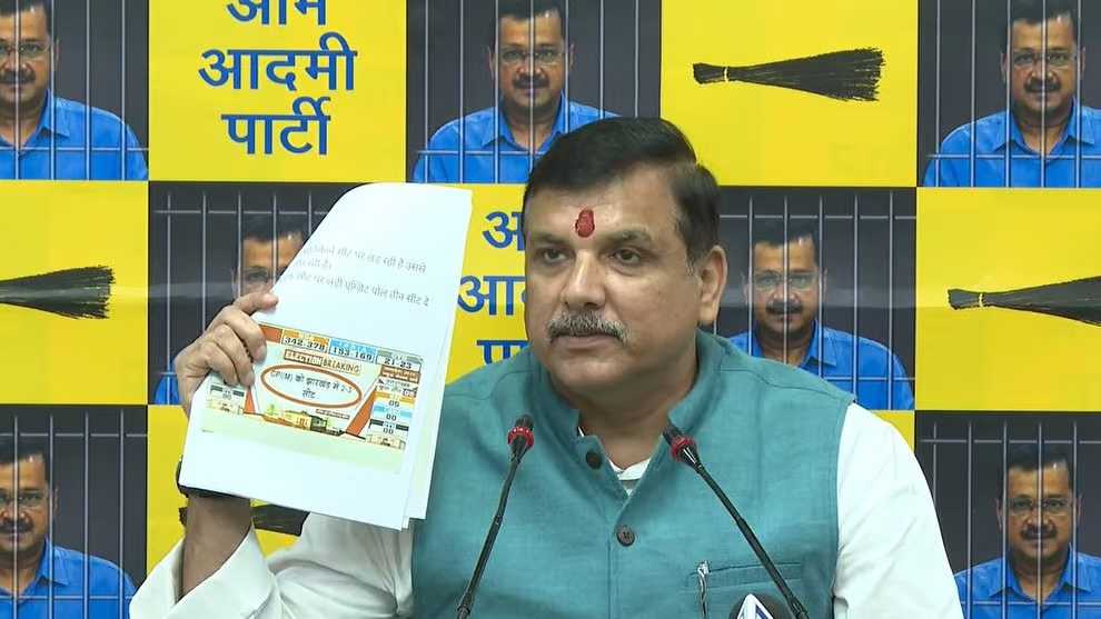 ‘आप’ नेता संजय सिंह ने एग्जिट पोल को बताया अविश्वसनीय और हास्यास्पद